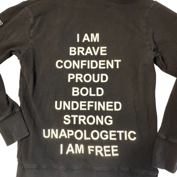 Constantly Varied‎ Gear CVG I AM FREE Black Hoodie Womens XS Workout Thumbholes - Picture 10 of 13